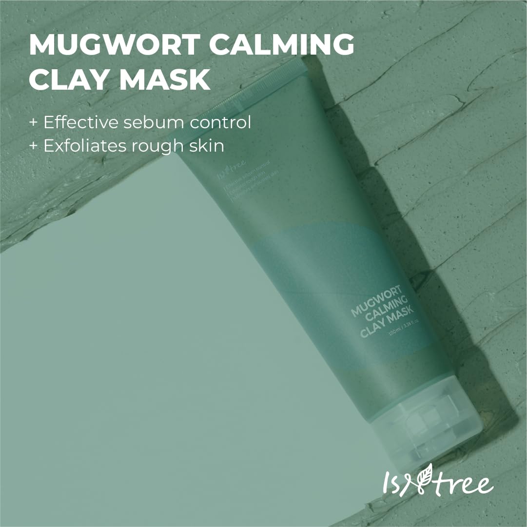 Isntree Mugwort Calming Clay Mask 100ml - Soothing & Purifying Facial Mask